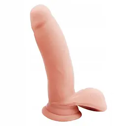 Фаломіметатор Dream Toys Real Dildo 6,9", 17,5 см (тілесний) - мініатюра 7