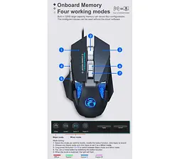 Ігрова миша iMICE T96 7 кнопок, 7200 DPI, LED-підсвічування - мініатюра 3