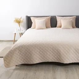 Покривало ТЕП двоспальне Velour Ромб круглий 4-00516-23510 180х240 см персикове