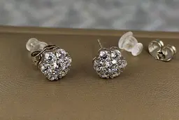 Сережки Xuping Jewelry суцвіття 9 мм сріблясті