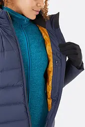 Пуховик жіночий Rab Deep Cover Parka QDB-33 14 Темно-синій - мініатюра 4