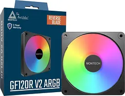 Вентилятор MONTECH GF120R V2 120MM ARGB PWM (B) - мініатюра 3