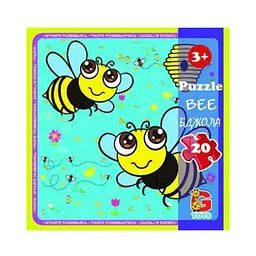Пазли Комахи. Бджола LI05 G-Toys 20 елементів (4824687638334)