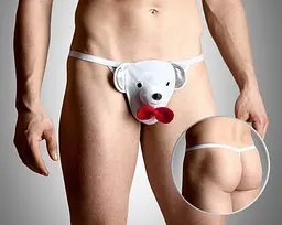 Трусики з ведмедиком - Mens thongs 4492 Soft Line для веселих чоловіків SoftLine 5591449220 24269 - мініатюра 4