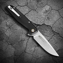 Ніж складаний туристичний Ruike P873-MB, (8.8 см)14C28N / G10 чорний - мініатюра 14