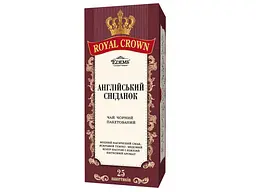 Чай пакетований чорний Royal Crown 2 г "ENGLISH BREAKFAST" 25 пакетиків