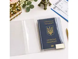 Обкладинка LEADER на паспорт ПВХ 200мкр прозора 38-Па, Tas