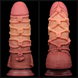 Фалоімітатор Dual-Layered Silicone Nature Cock 9.5'' 24.5 см коричневий - мініатюра 4