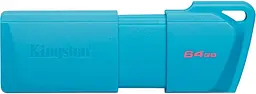 Флеш-накопичувач Kingston USB3.2 64GB DataTraveler Exodia M Aqua Blue (KC-U2L64-7LB)