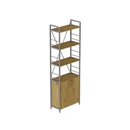Етажерка 4/60 Ferrum-decor Серії Конект з тумбою 179x60x28 Сірий ДСП Артізан (FRD-102482)
