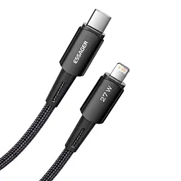 Кабель Essager Type-C – Lightning 27W, 1 м, чорний - мініатюра 8