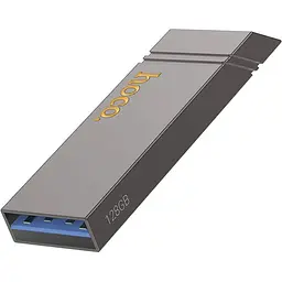 USB флеш накопичувач Hoco UD13 128GB USB 3.2 металевий сірий