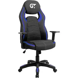 Геймерське крісло GT Racer чорне із синім (X-2589 Black/Blue)