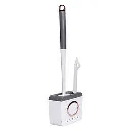 Комплект аксесуарів для туалету з підставкою, темно-сірий Household Cleaning Products HP-35015-48DG - мініатюра 5