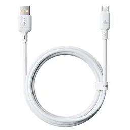 Кабель Baseus Silky Series Fast Charging Type-C 100W (2m) white (P10377703213-01) - мініатюра 4