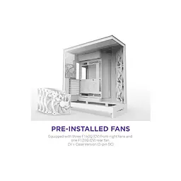 Корпус для ПК NZXT H9 Flow Dual-Chamber All White (CM-H92FW-01) - мініатюра 3