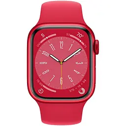 Смарт-годинник Apple Watch Series 8 GPS 41 mm (PRODUCT)RED Sport Band (Grade C) Seller Refurbished - мініатюра 2