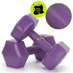 Гантелі Actiget Hex 2 x 2 кг ACT0158 Purple - мініатюра 7