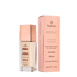 Тональна основа Bogenia Angelic Longwear Foundation BG605 30 мл, 001 Porcelain
