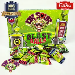Кислі льодяники Dr. Sour Blast Balls 90г - мініатюра 2