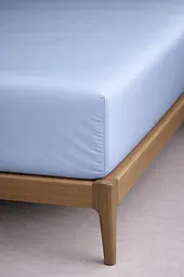 Простирадло на резинці Ecotton 180х200 см із сатину світло-блакитний 14-4206 Pearl Blue (24796)