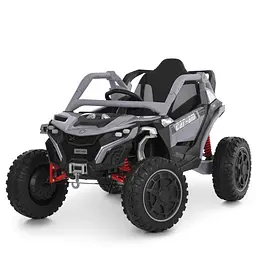 Дитячий електромобіль Джип 12V до 30 кг Сірий (DE-169-E-745)