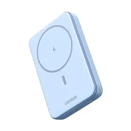 Магнітний Magsafe Павербанк Ugreen PB561 10000 mAh 20 W з бездротовою магнітною зарядкою для iPhone блакитний
