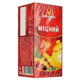Чай чорний Домашній чай Міцний байховий купажований 40 г (20 шт. х 2 г) - мініатюра 2