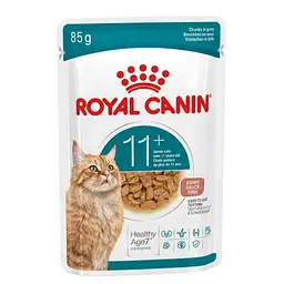 Вологий корм Royal Canin Ageing 11+ повнораціонний для котів віком від 11 років шматочки у соусі 85 г