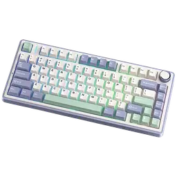 Клавіатура бездротова Aula F75 Gasket Greywood V3 RGB White (6948391208640) - мініатюра 2
