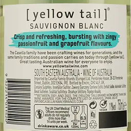 Вино Yellow Tail Sauvignon Blanc, біле, напівсухе, 0,75 л (793744) - мініатюра 3