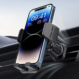 Автотримач для телефону універсальний багатофункціональний тримач із затискачем на вентиляційний дефлектор UKC H-CF189 - мініатюра 7