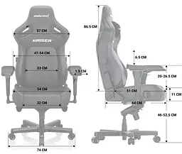 Ігрове крісло Anda Seat Kaiser 4 Size XL Purple Premium PVC (AD12YDDC-XLL-20-V-PV/C) - мініатюра 6