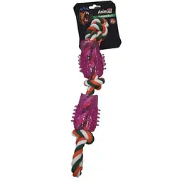 Іграшка AnimAll GrizZzly дентал Сова-2 з канатом для собак 28×5 см