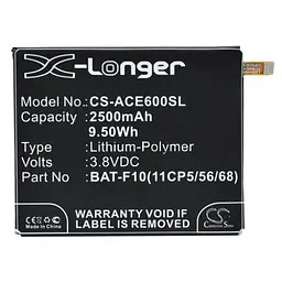 Акумулятор до телефону Acer BAT-F10 2500mAh