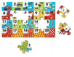 Мега-пазл Melissa&Doug Числа/Ферма, 24 елементи (MD31002) - мініатюра 3