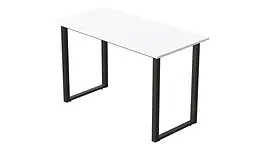 Стіл письмовий Кнап 2 Ferrum-decor 750x1400x700 Чорний метал ДСП Білий 16 мм (FRD-106426) - мініатюра 6
