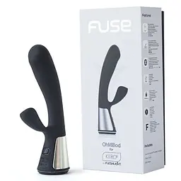 Вібратор-кролик Kiiroo Ohmibod Fuse 18 см чорний - мініатюра 5