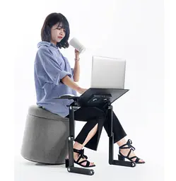 Стол-підставка для ноутбука 17.3 дюйма з охолодженням OfficePro OPCD-1230 2xfans Black - мініатюра 16
