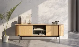 Тумба ТВ 2д Lenart Rotto RT-05 1680x460x570 дуб вінченца/евкаліпт - мініатюра 6