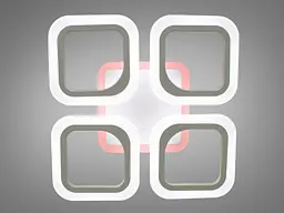 Люстра стельова LED Diasha AS8060/4WH, 50W, 3200K-6000K, білий метал, сучасний стиль для дитячої кімнати - мініатюра 3
