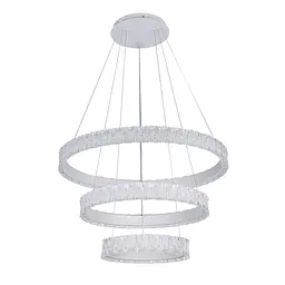 Люстра стельова LED Levistella 7875127 (400+600+800) WH, 94W, 3 режими світла, білий колір, сучасний стиль для дому