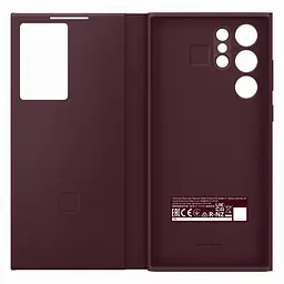 Чохол-книжка Samsung Smart Clear View Cover для Samsung Galaxy S22 Ultra SM-S908 Burgundy (EF-ZS908CEEGRU) - мініатюра 5