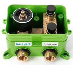 Душова система прихованого монтажу Rea Parker + Box brushed gold REA-P9141, Золотий - мініатюра 5
