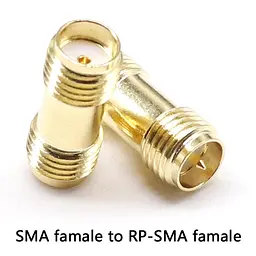 SMA перехідник з SMA female на RP-SMA female зі штирьком з 1-ї сторони (100851) - мініатюра 3