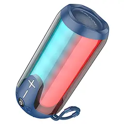 Портативна bluetooth колонка Borofone BR33 TWS з LED підсвічуванням синій - мініатюра 2