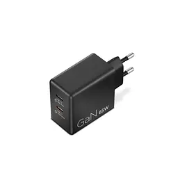 Блок живлення до ноутбуку Lenovo Dual USB-C 65W GaN Charger (40AW065BEU) - мініатюра 4