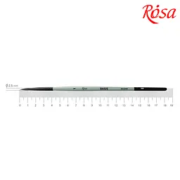 Пензель єнот круглий OASIS 188 № 1 коротка ручка ROSA (4823098517016)