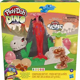 Ігровий набір Плей До Острів лавових кісток Hasbro Play-Doh Slime Dino Crew Lava Bones Island Volcano, вулкан зі слаймами 4 слайми (SKU-378) - мініатюра 7