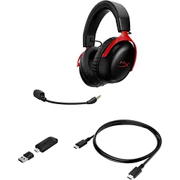 Ігрові навушники HyperX Cloud III S Black/Red (A59Z0AA) [143039] - мініатюра 7